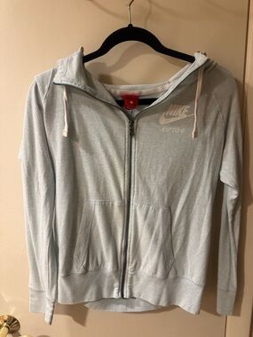 Nike Light Gray Women's Zip Hoodie Jacket